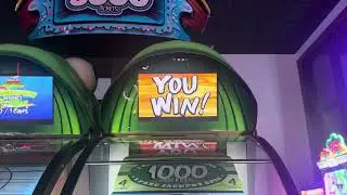 Bay tek 2011 big bass Wheel Jackpot arcade at Wamesit lanes family entertainment center￼