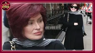 Sharon Osbourne displays her fresh faced complexion as she steps out in Mayfair