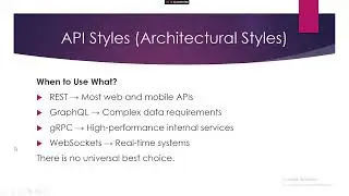 Lesson 2 - Types of APIs, API Styles & Architecture
