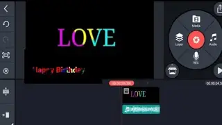 Colorful Text editing in KineMaster | Text color change animation