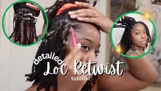 loc retwist tutorial | for beginners | palm roll method