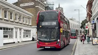 Full Journey. London Bus Route 74: Baker Street Station - Putney High Street. Bus: EH107 (YY66OZS)
