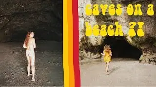 Exploring Caves on the Beach in New Zealand