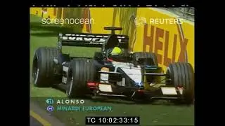 2001 F1 Australian GP-FP2 - Tarso Marques engine failure