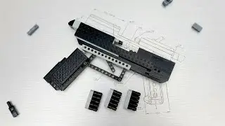 Lego Spring-Powered Semi-Auto Brick Shooter V2 Tutorial