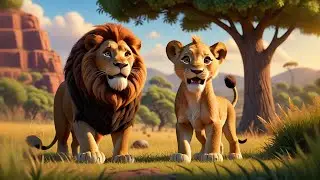 Five Tiny Lions Learn to Roar | Fun Counting Song for Kids | Lion Nursery Rhyme