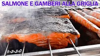 salmone e gamberi alla griglia!!