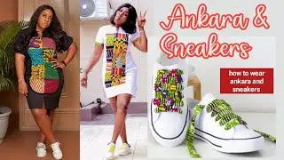 5 Ways To Wear Ankara Short Gown And Sneakers #ankaragownstyles #sneakers #ankarashortgown