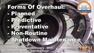 What is MRO - Maintenance, Repair and Overhaul? | ViewTech Borescopes Inspection Terms Glossary