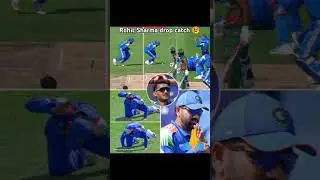 Rohit Sharma drop catch 😢#cricket #championtrophy2025 #shorts #ytshorts #tranding #drop#catch#music