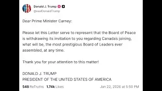 Trump withdraws invite for Canada's Carney to join 'Board of Peace' | AFP