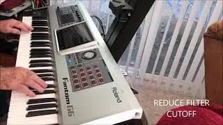 Roland Fantom G Pad - Sound Demo using Juno 106 Samples