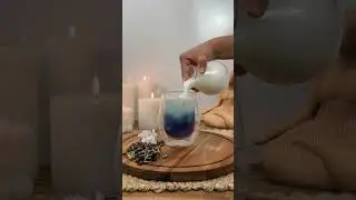 Blue-Butterfly pea Flower Iced latte 💙