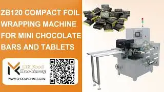 Cheap chocolate foil wrapping machine for mini chocolate bars, candies, and small tablets