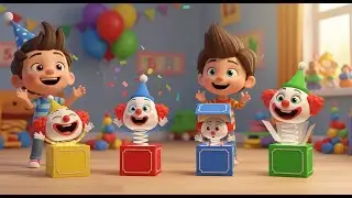 Four Little Jack-in-the-Boxes Pop Pop Pop | Kids Songs and Nursery Rhymes
