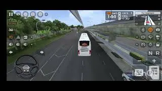 Bus  speed test Volvo bus  and driver adjustment moment