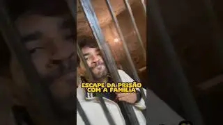 Fui PRESO com minha FAMILIA, ser&aacute; que ESCAPAMOS? 😱☠️ #escape #familia #short #familia