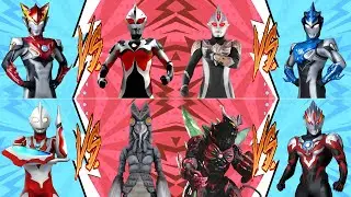 ULTRAMAN ROSSO VS EVIL COSMOS, BLU VS MAX DARKNESS, RIBUT VS ALIEN BALTAN, ORB VS ARC BELIAL #ウルトラマン