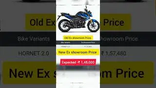 Honda Hornet 2.0 &ndash; New GST Price Revealed! 💥#HondaHornet #Hornet20 #BikeLovers #BikeLife #Motorcycle