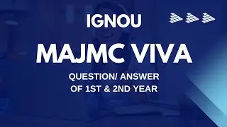Ignou MAJMC 2nd Year Viva Questions | Mjml022 | MJMP