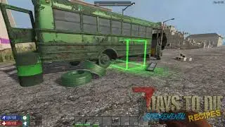 7 Days To Die.Experimental Recipes - Buss in game testing