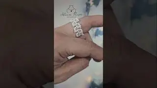 Mini tutorial/Anillo de hojitas en mostacillas #handmade #tutorial #diycrafts #accesorios