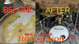 Old drum set restoration