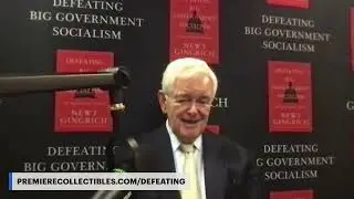 Newt Gingrich's Book Signing & Interview | Defeating Big Government Socialism