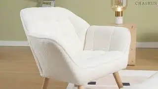 ✨ Relax in Style with Chairus Sherpa Accent Chair & Ottoman | Cozy Living Room Must-Have