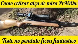COMO RETIRAR A ALÇA DE MIRA  PR900W G2 EM SEGUIDA TESTE NO PENDULO A 25M