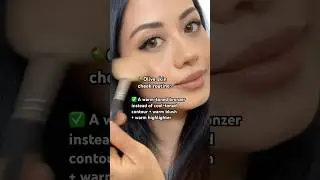 🫒My olive skin cheek routine for bronze & glowy cheeks #makeup #makeupshorts