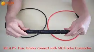 Risin 10x38mm 30A Solar Fuse holder 1000V MC4 PV System Fuse Connector connect with Solar Connector
