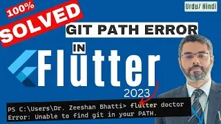 SOLVED! Flutter Error: Unable to find git in your PATH | flutter git path error 100% fix