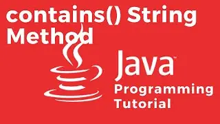 How to check whether a sequence of characters is contained in a String using the contains() method