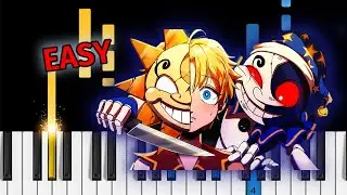 Neoni - DARKSIDE (FNAF Security Breach: Two face 2) -EASY Piano Tutorial