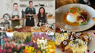 seattle vlog / we were on a couples cooking show!