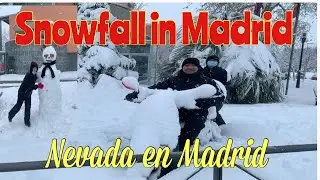 Heavy Snowfall in Madrid 2021 || Nevada en Madrid