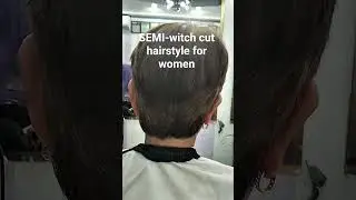 SEMI-witch cut hairstyle for women #pixiecutstyle #hairstyle