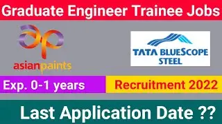 Graduate Engineer Trainee Jobs | Jobs 2022 | mechanical engineering jobs | Electrical job | Freshers