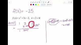 M328 Synthetic Division Day 2 (working with imaginary zeros)