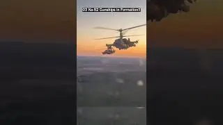 Formation Flight and Maneuvers of 03 Russian Ka-52 Gunships!
