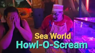 Sea World Howl-O-Scream AMAZING Scareactors and Scarezones! #florida #orlando