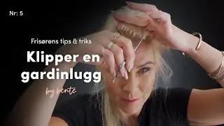 Klippe lugg hjemme. Fris&oslash;r viser klipp av gardinlugg💇🏼&zwj;♀️