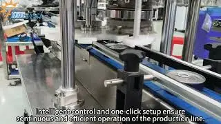 Specifically designed for pet food cans!Fully auto cansealing machine enable zero-contact production