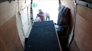 Chicken Coop move - Super Man and Van Warrington