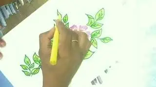 Flower, Sketch pen se watercolor effect, Mamta's Art..., Mamta Patil...