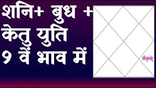 Saturn+Mercury+Ketu Conjunction in 9th House(Saturn+Ketu +MercuryConjunction in 9th House)