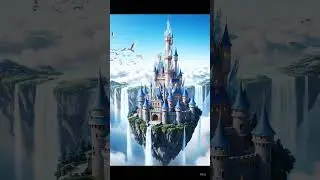 A fairytale castle on Sky like on heaven #heaven #sky #castle #short