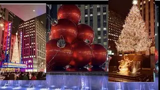 Christmas atmosphere in NYC #Christmasvibe  #rockefellercenter 