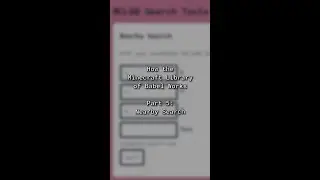 How The Minecraft Library of Babel Works Part 5: Nearby Search #shorts #minecraft #libraryofbabel
